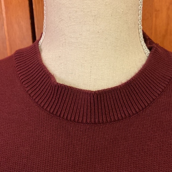 Byford Graphic (Embroidered) Sweater Golf Feep Burgundy Size Med Preowned - Picture 3 of 12